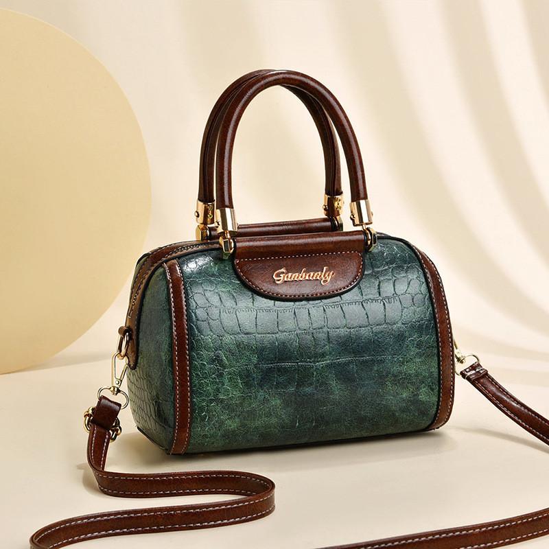 Stone Texture Pillow Bag Large Capacity Pu Street Fashion Shoulder Crossbody Bag