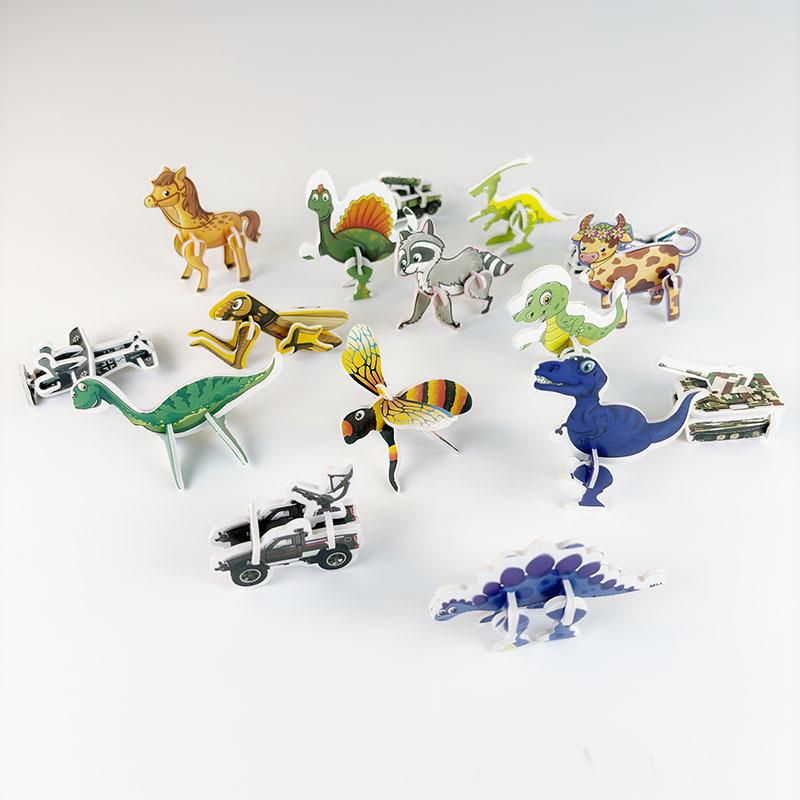 

3D Cartoon Insect Puzzle: Handmade Educational Toy for Kids