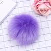 15cm Fashion Beanies Cap Pom Imitation Skullie Fur Pompom Knitted Hat