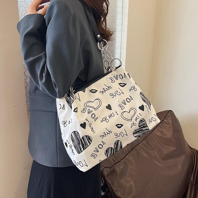 Tote Bag Class New Street Trend Fashion Printed Shoulder Bag Women's Large Capacity Bag