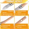 ABKS-24Pcs Trim Painting Tool Edge Clean Painting Tool Corner Paint Brush Round Small Paint Brushes Thin Trim Brush