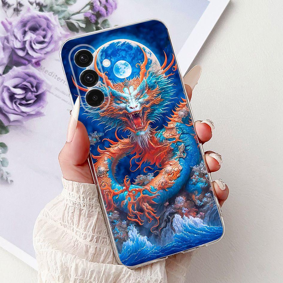 For Samsung Galaxy A26 A36 A56 5G Case 2024 New Stylish Flower Soft Clear Silicone Back Cover For Samsung A36 5G SM-A366B Bumper