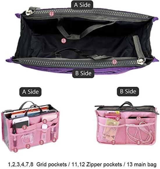 Inner Storage Cosmetic Cosmetic Storage Travel Perfect for and 4 Colors Available liuzhuo_JP Bag-in-Bag, Bag, Bag, Bag, Multi-Bag, Pouch, Pouch,