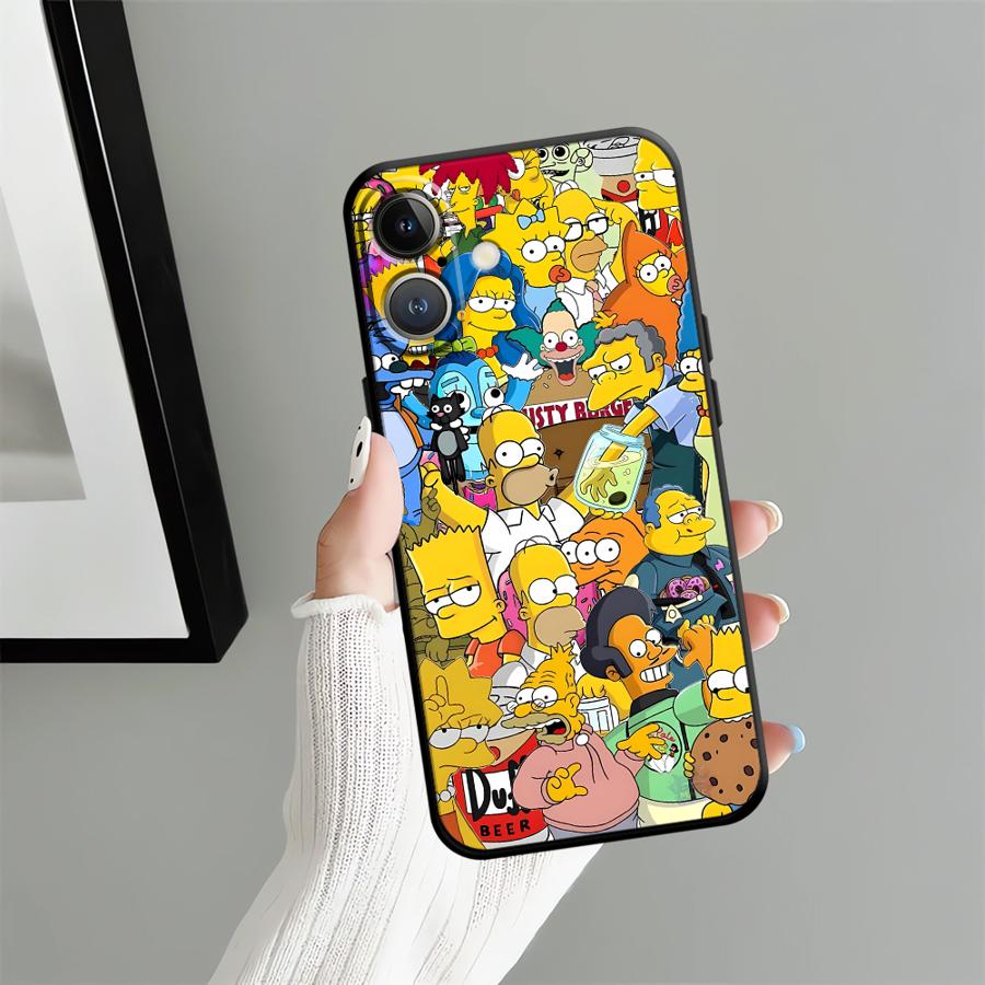 

Funda Phone Cover Case for iPhone SE 14 7 8 13 Mini 15 Plus X XS XR 11 17 16 Pro Max 12 17Air The S-simpsons iPhone 12 mini