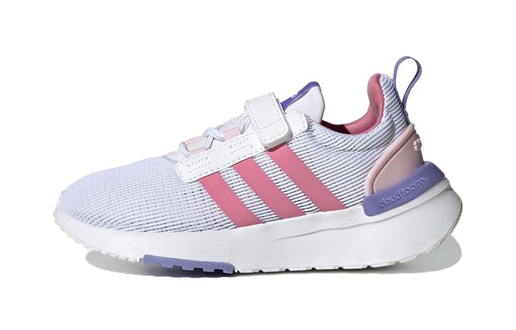 

Adidas Neo Racer TR21 Cushioning, Wear Resistant Low top Kids Running Shoes White Purple Children Aged 3 7 Years Old GX3494 28.5