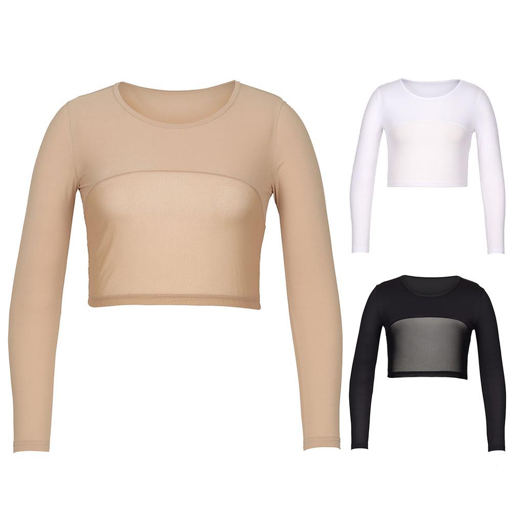 Kim Young Joo Golf Summer Cooling Functional Half Mesh Round Neck Women S Crop Inner T-Shirt Komlqt16 Dark Skin/100