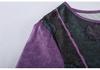 2024 Ethnic Style Women's Plus Size Loose Long Sleeve Print T-shirt Hoodie