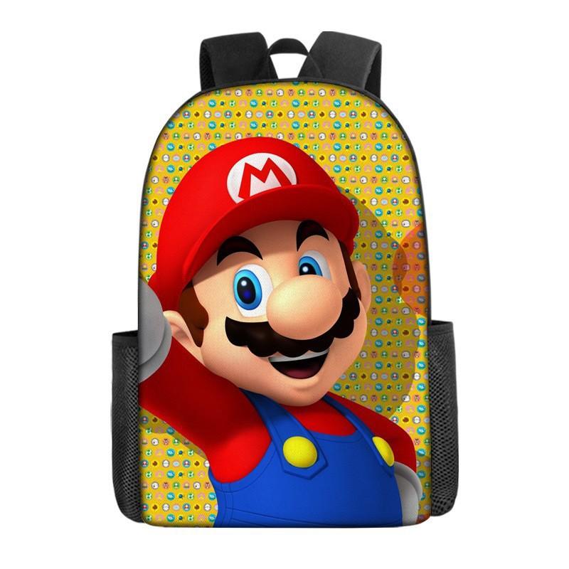Elementary School Backpack, Cartoon Anime Backpack, Mario Backpack, Super Shoulder Bag