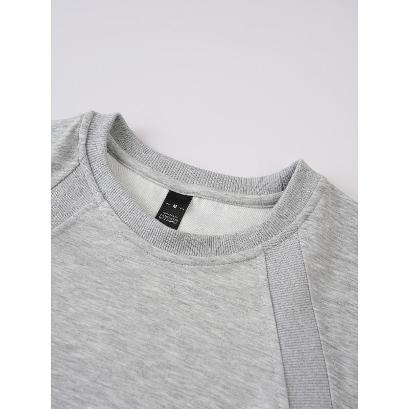 Herren locker farbblockiertes kurzärmeliges T-Shirt.