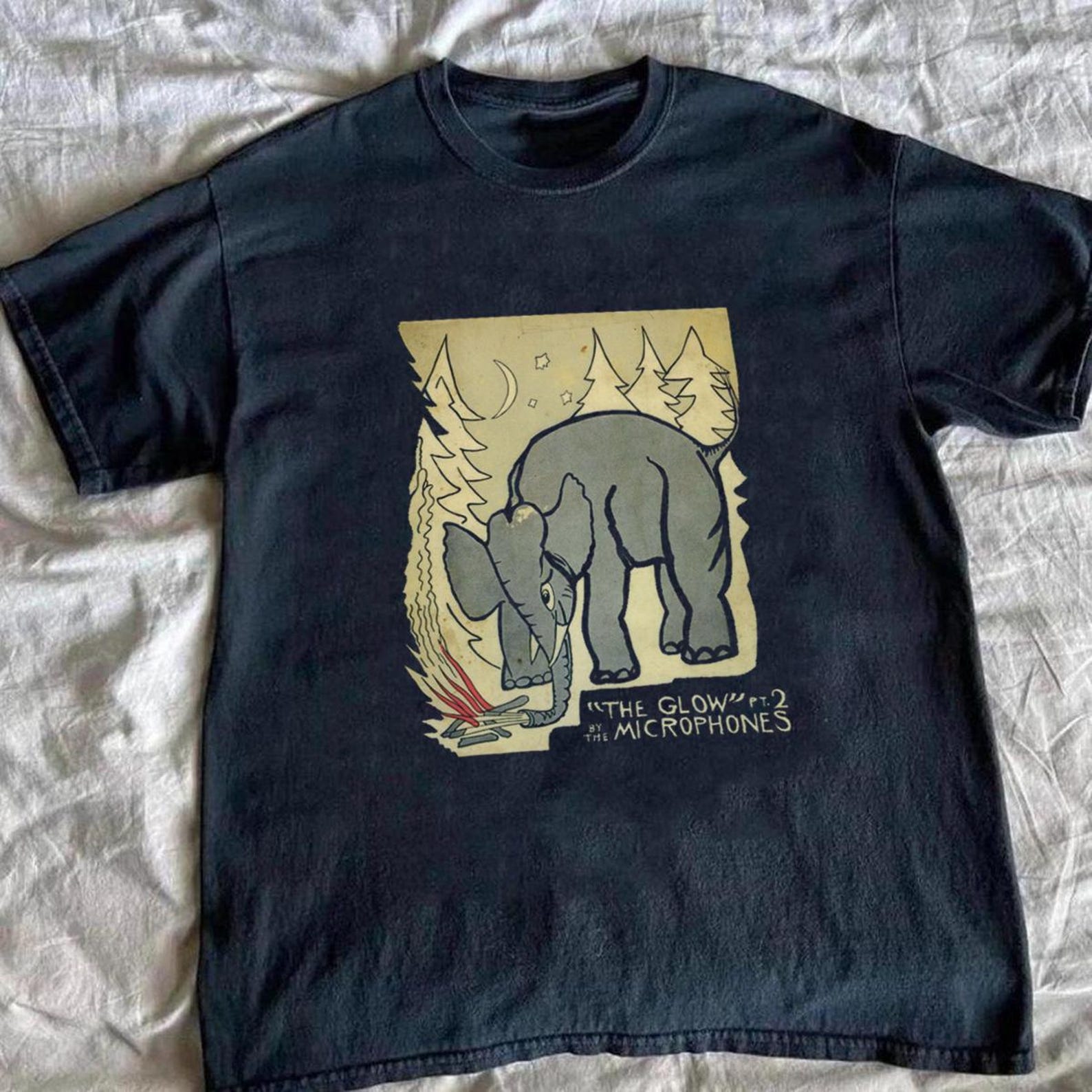 The Microphones Graphic Tee, Unisex Cotton Gildan Shirt XL