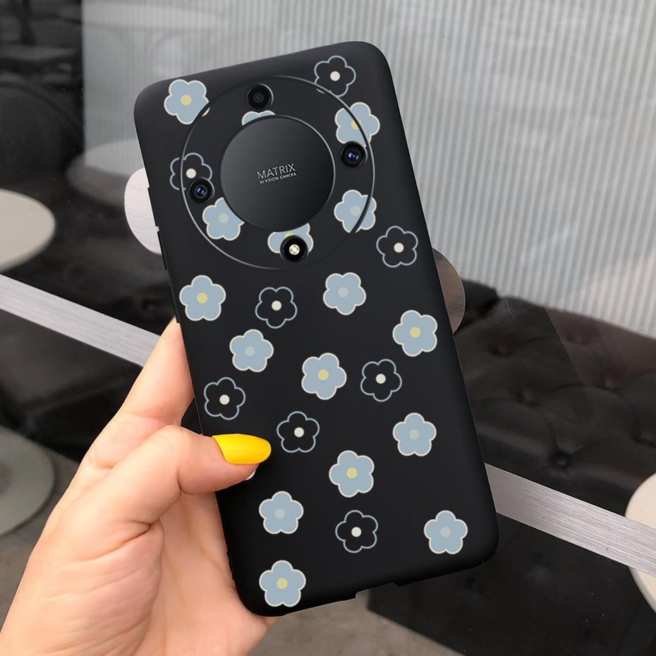 For Honor X9a Fashion Feather Cloud Pattern Phone Case For Honor X9a 5G X 9a ROM-NX1 Candy Color Soft Silicone TPU Back Cover