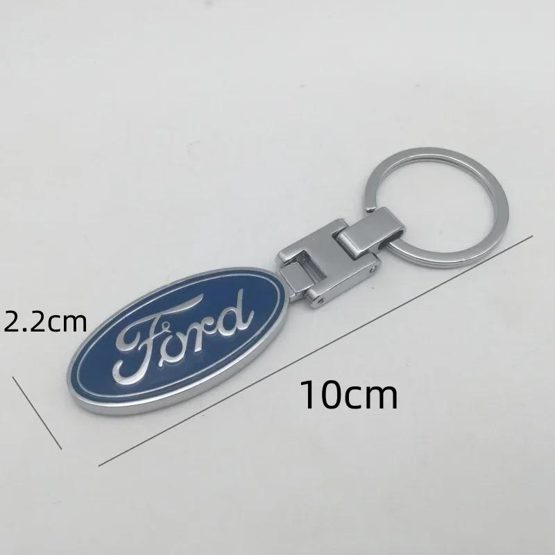 Car Sticker Ford New 2025 Hot 1pcs 3D Metal Zinc Alloy for Ford Car Key Ring Emblem Keychain Key Chain Keyring Badge Decal Styli