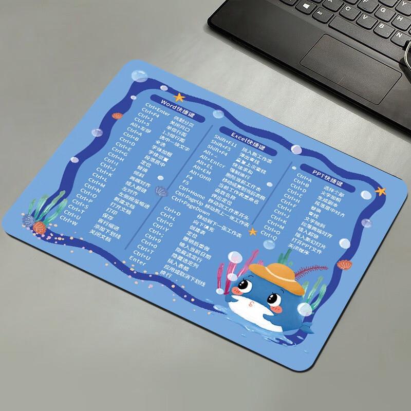 Fumade Thickened Office Mouse Pad with Shortcut Keys