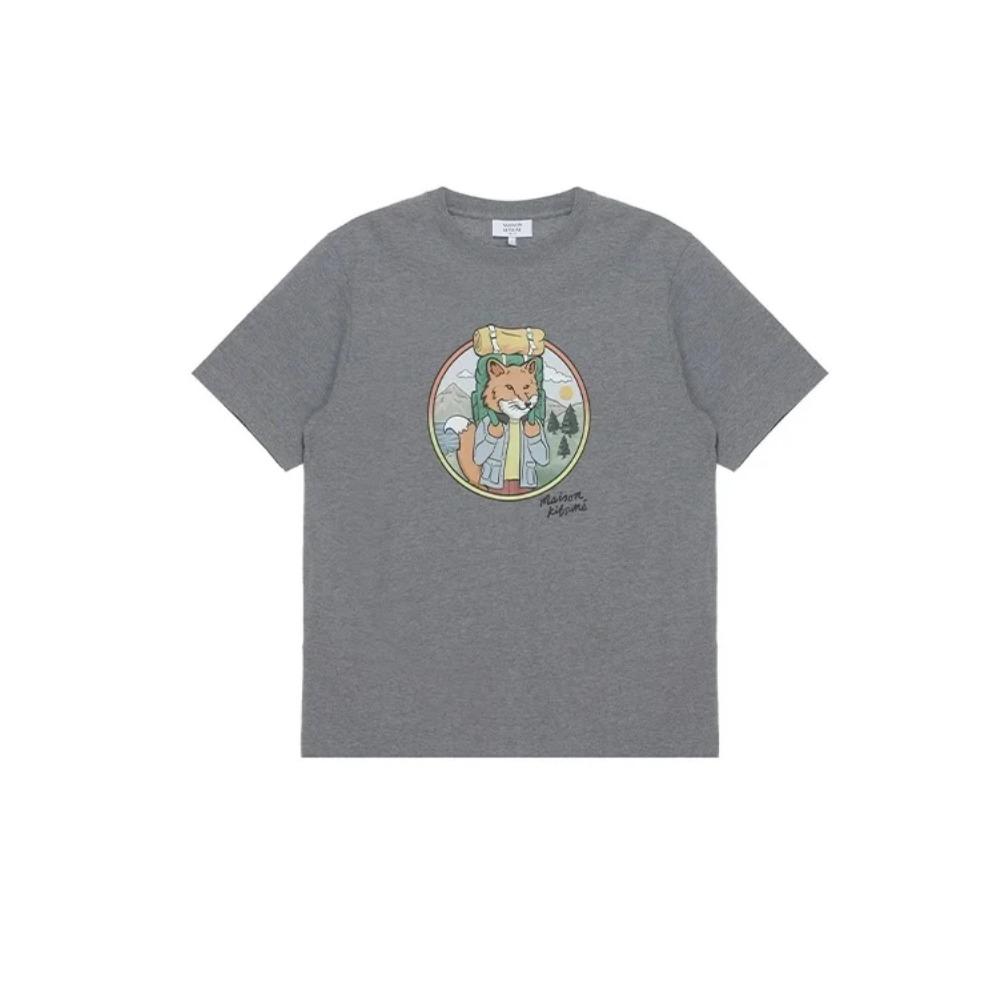 Fashion Brand New New High-end Fashion Street Youth Cotton Printed Pattern Men and Women with The Same Couple T-shirt Men
