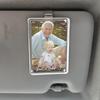 Acrylic Car Sun Visors Photo Holder Stand Tool Less Installation Magnetic Design Fit Most Vehicles Travel Memory Display
