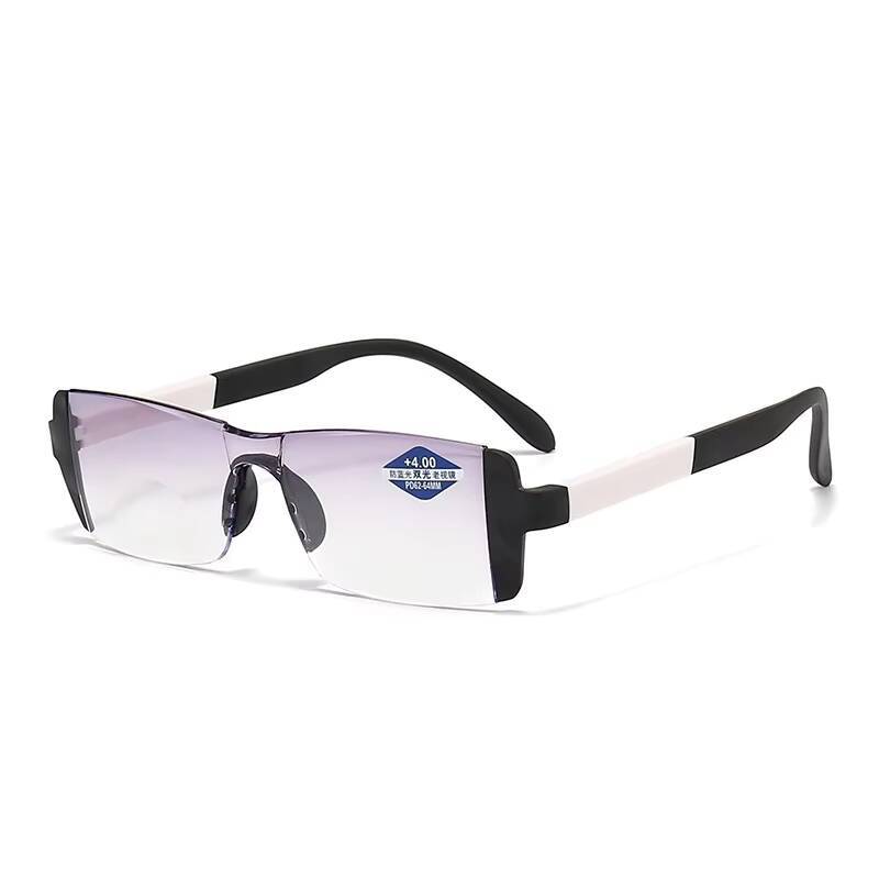 

2026 Fashion Bifocal Anti-Fatigue Men, Dual-Use For Near And Far, Elderly High-Definition Anti-Blue Light Reading +400