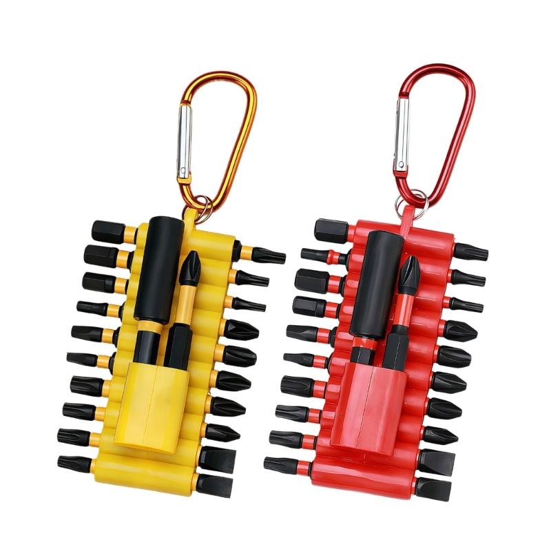 Versatile Premium 22PCS Steel Impact Screwdriver Bits Kit with Antislip Design for Power Tool Home and Vehicle Repair