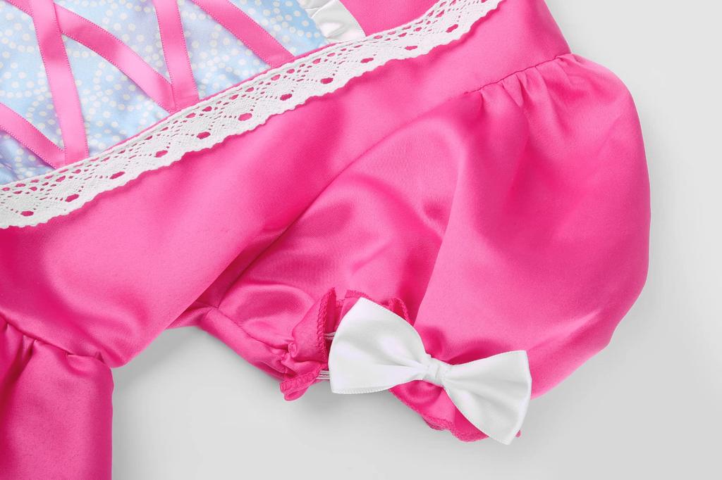 ReliBeauty Princess Halloween Costume for Princess Birthday Cute Dress with Polka Dot Size 110 Dress, Girls, Kids, Cosplay, Costume, Christmas, Gift,