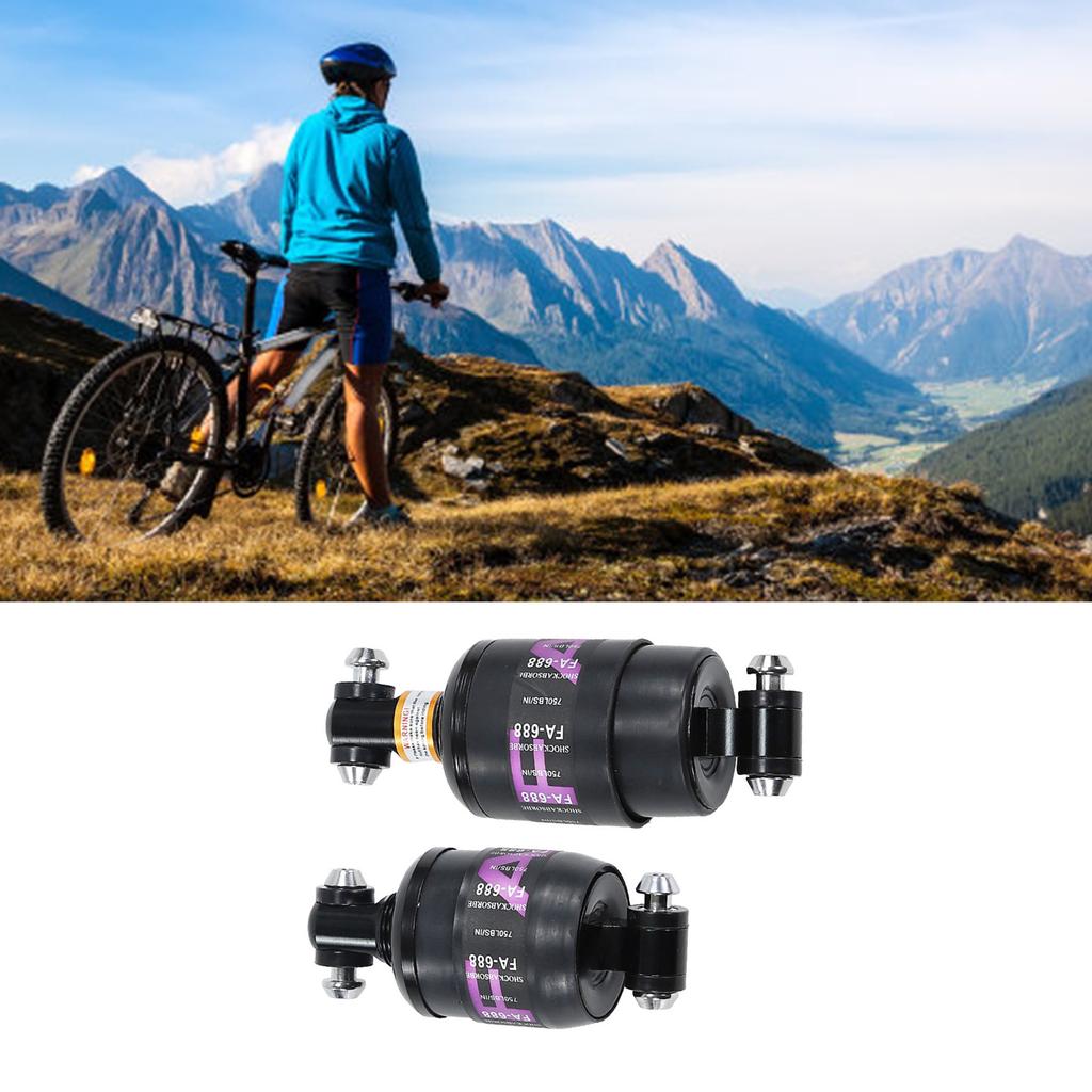 100mm 125mm Mountain Bike Folding Bike Spring Bicycle Suspension Rear Shock Absorbers Black 750LBS Absorber