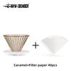 MHW-3BOMBER Glass Coffee Dripper Reusable Cone Pour Over Coffee Dripper with Filter Paper Professional Home Baristas Accessories