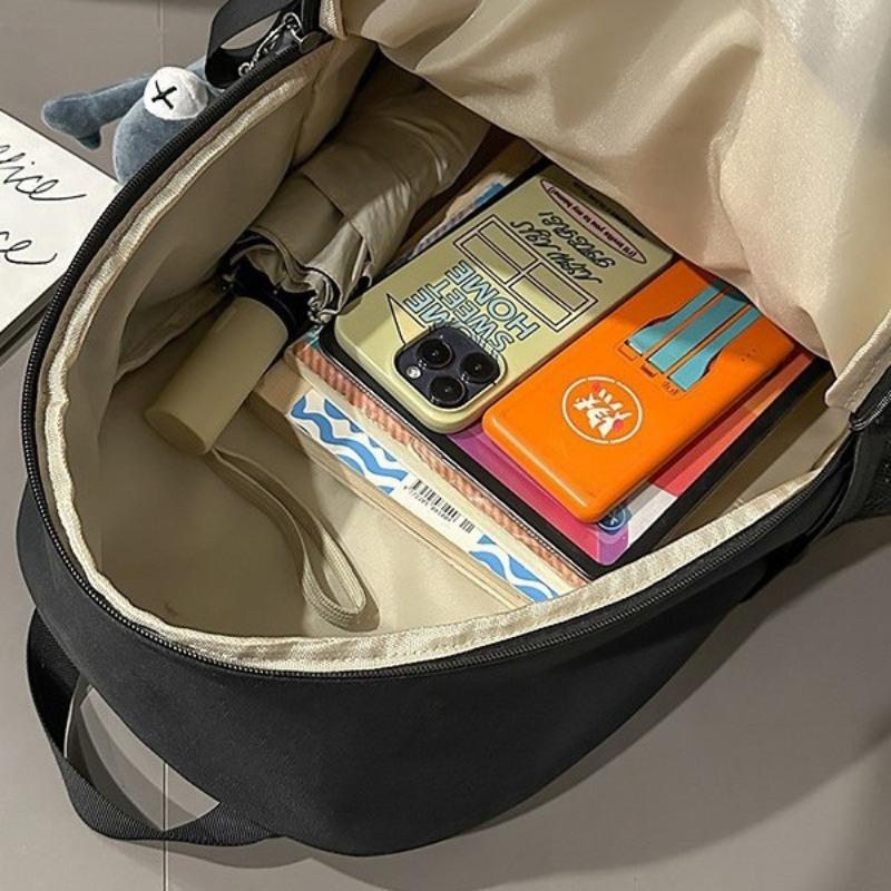 New high-value retro trendy cool niche design backpack couple lightweight large-capacity backpack