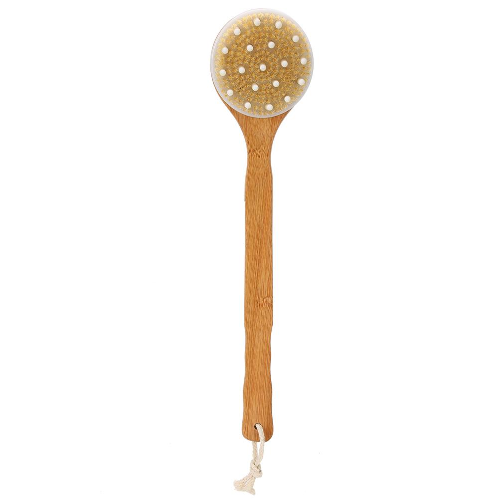 Long Handle Bath Brush Exfoliating Body Scrubber Skin Massage Cleaning Back Shower Brush