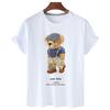 Funny Bear Print Tshirt Women Fashion Cartoon Harajuku Casual Tshirt FeUnisex Summer Short Sleeved Top Tees Unisex T Shirt
