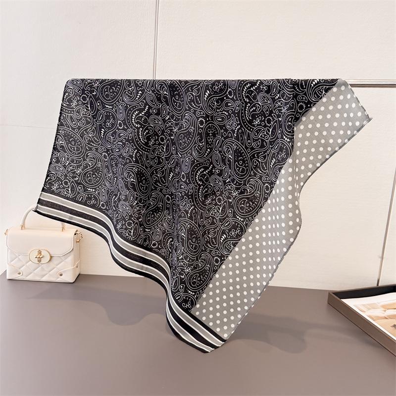 Paisley polka dot imitation velvet herringbone cotton and linen small square scarf silk scarf headscarf shawl decorative scarf scarf women