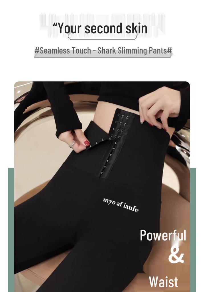 Fleece-Lined Slimming Leggings for Women - Plus Size, Tummy Control, Butt Lifting, Thick & Warm for Autumn/Winter Fitness