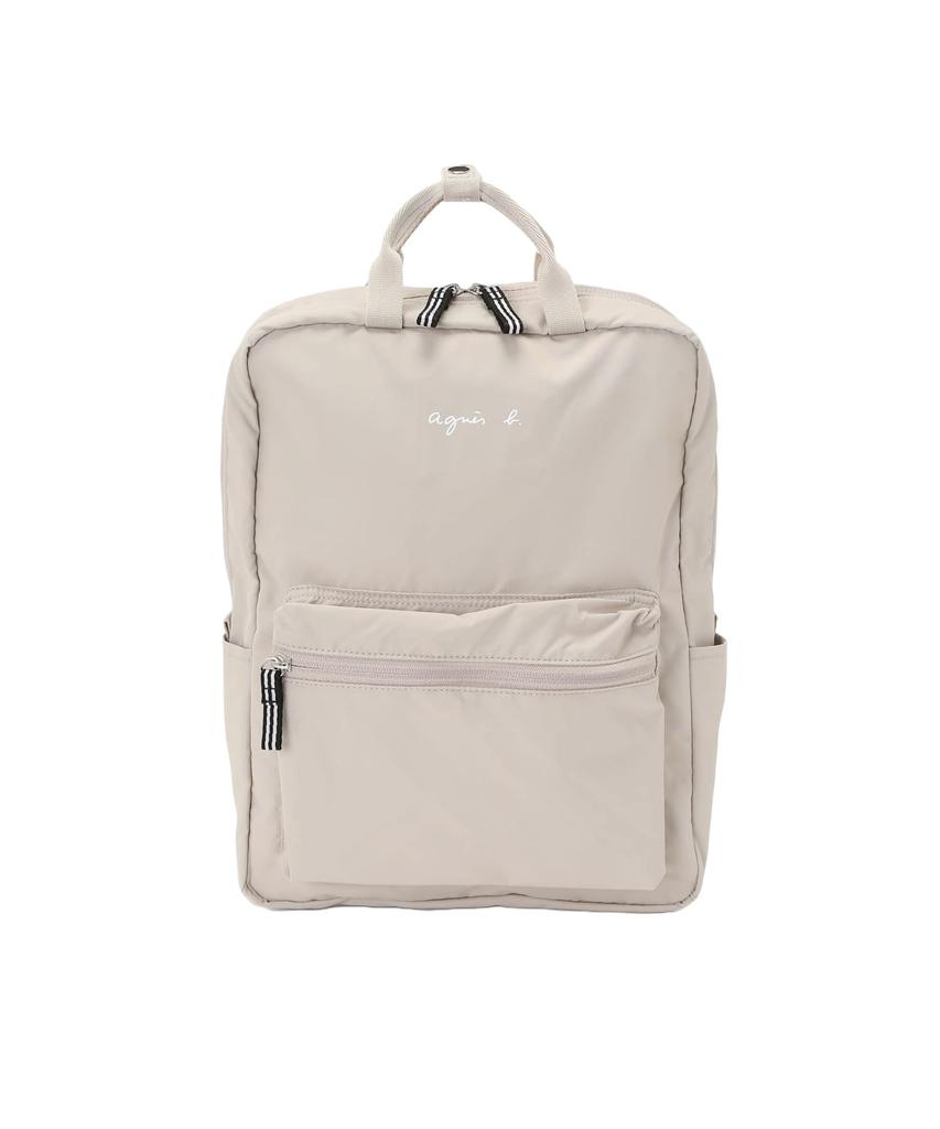 Kids Logo Backpack AC12 E BAG Free Beige [agnes b.]