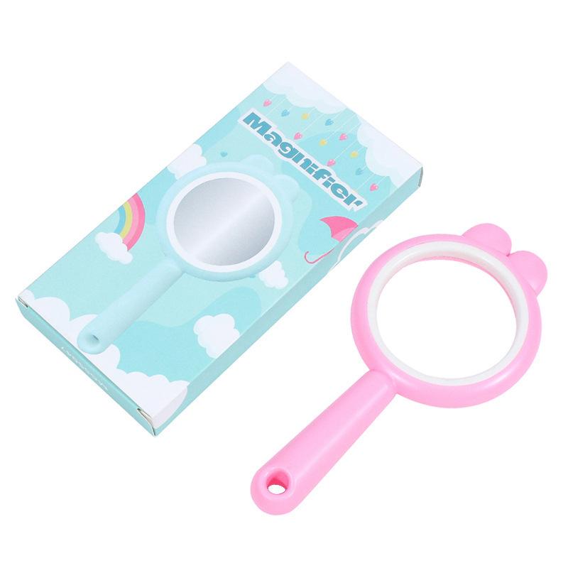 Handheld Rabbit-Shaped Cartoon Magnifying Glass Kindergarten Outdoor Exploration Classroom Science Experiments Small Gift