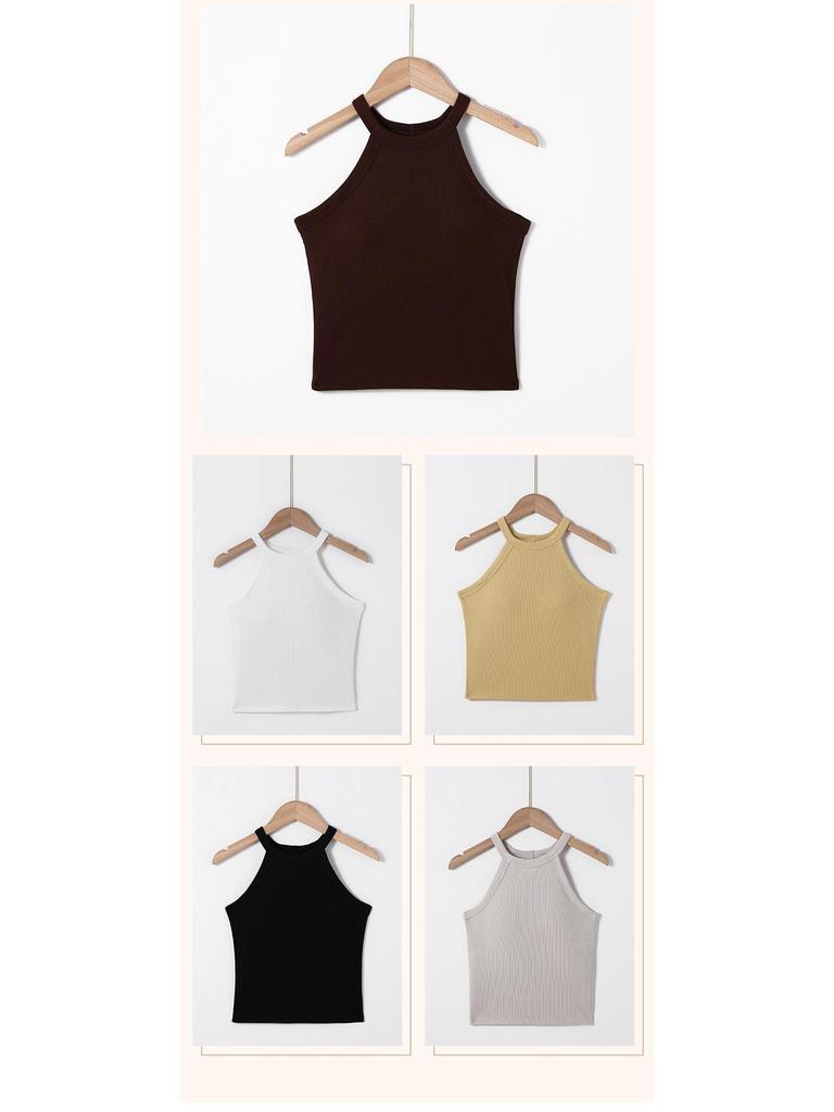 Women's Wireless Sports Bra with Stylish Straps and Built-in Pads