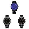 Geneva Mens Business Quartz Watch With Calendar And Alloy Band For Formal Wear