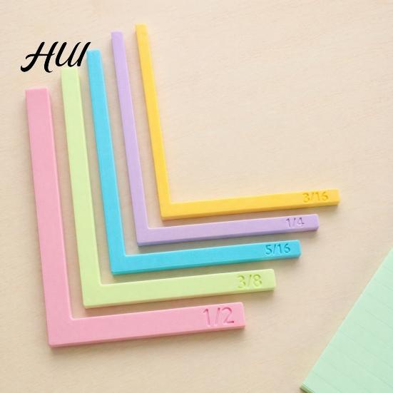 Easy-to-read Alignment Template 5 Pcs Paper Crafting Guides with Storage Case, Precision Layering Matting Stable Measurement Benchmark for Spacers,