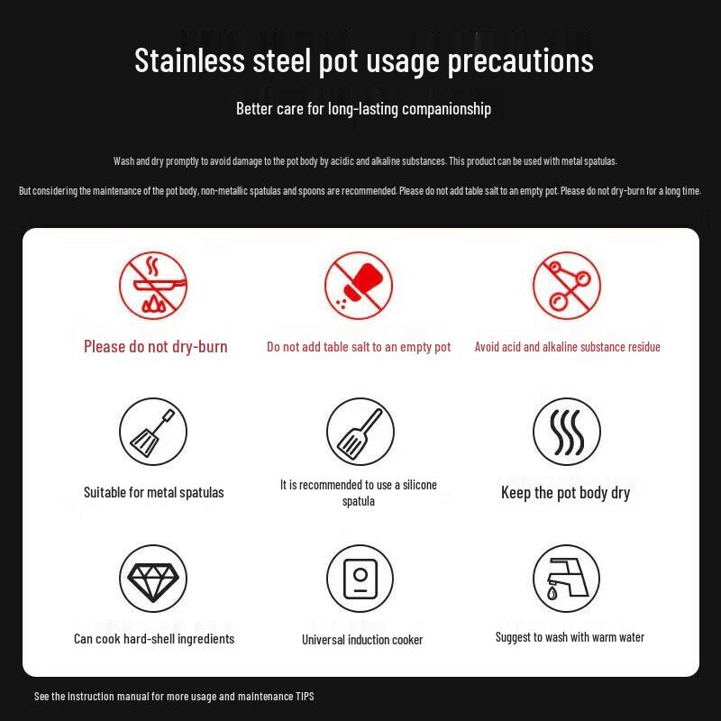 COOKER KING 304 Stainless Steel Non-Stick Wok with Honeycomb Texture