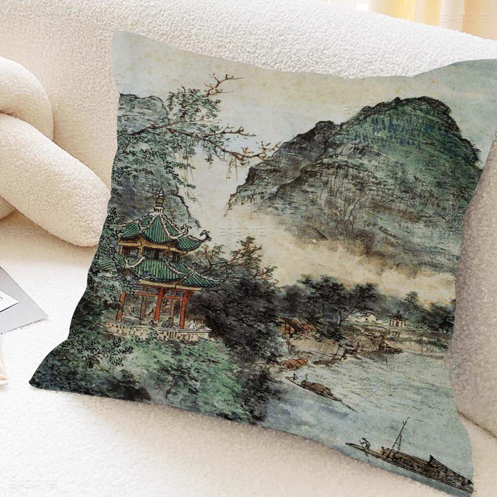 China Painting Personalized Picture Text Home Decorative Pillows Household Gifts 45x45cm