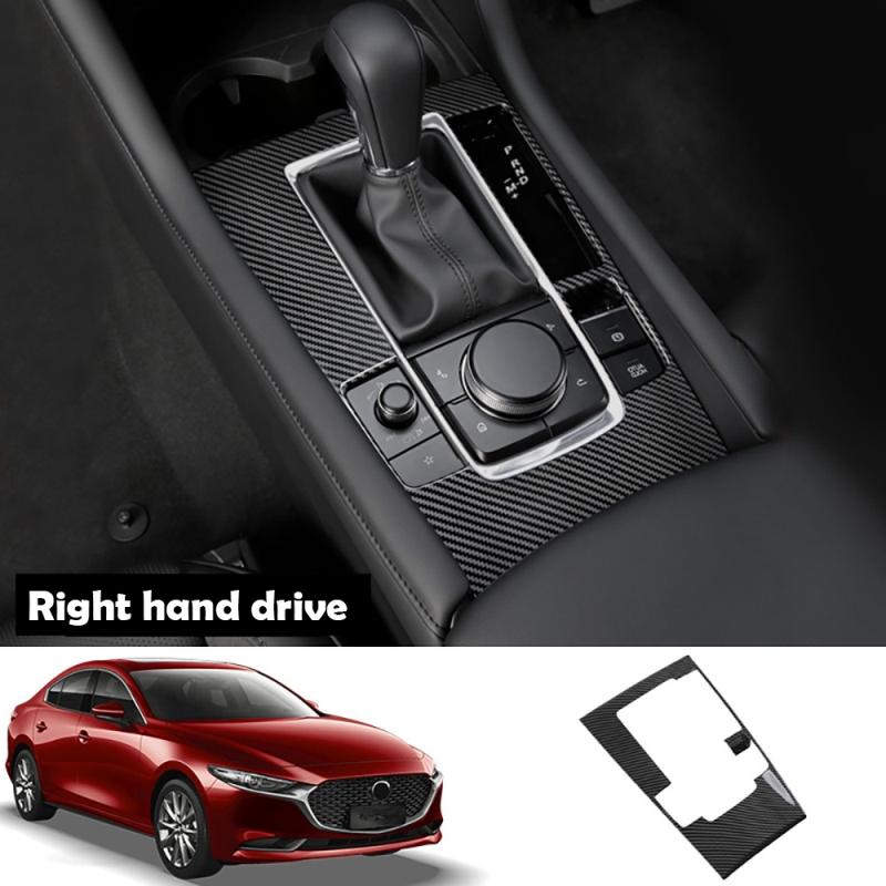 LHD RHD For Mazda 3 BP - ABSwindow rise switch panle Central Console Gear Shift Panel front Water Cup Cover Accessories
