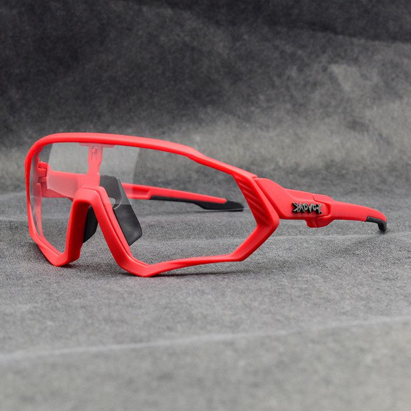 Color-changing cycling glasses with myopia running sports bicycle driving windproof eye protection