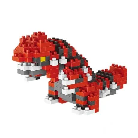 Non-Toxic Pokemon Small Blocks Nanoblock Charizard Kyogre Groudon Rayquaza Model Education Graphics Toys For Kids Birthday Gift Toys