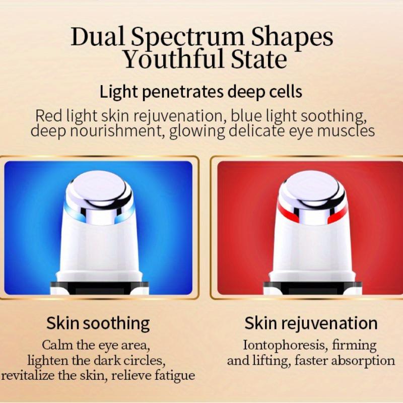 Anti-Aging Eye Massager with Heat & Vibration Portable Serum Infusion Device for Dark Circles & Puffiness