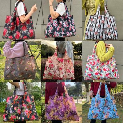 Eco-friendly Foldable Travel Tote: Large Capacity Shoulder Bag for Women