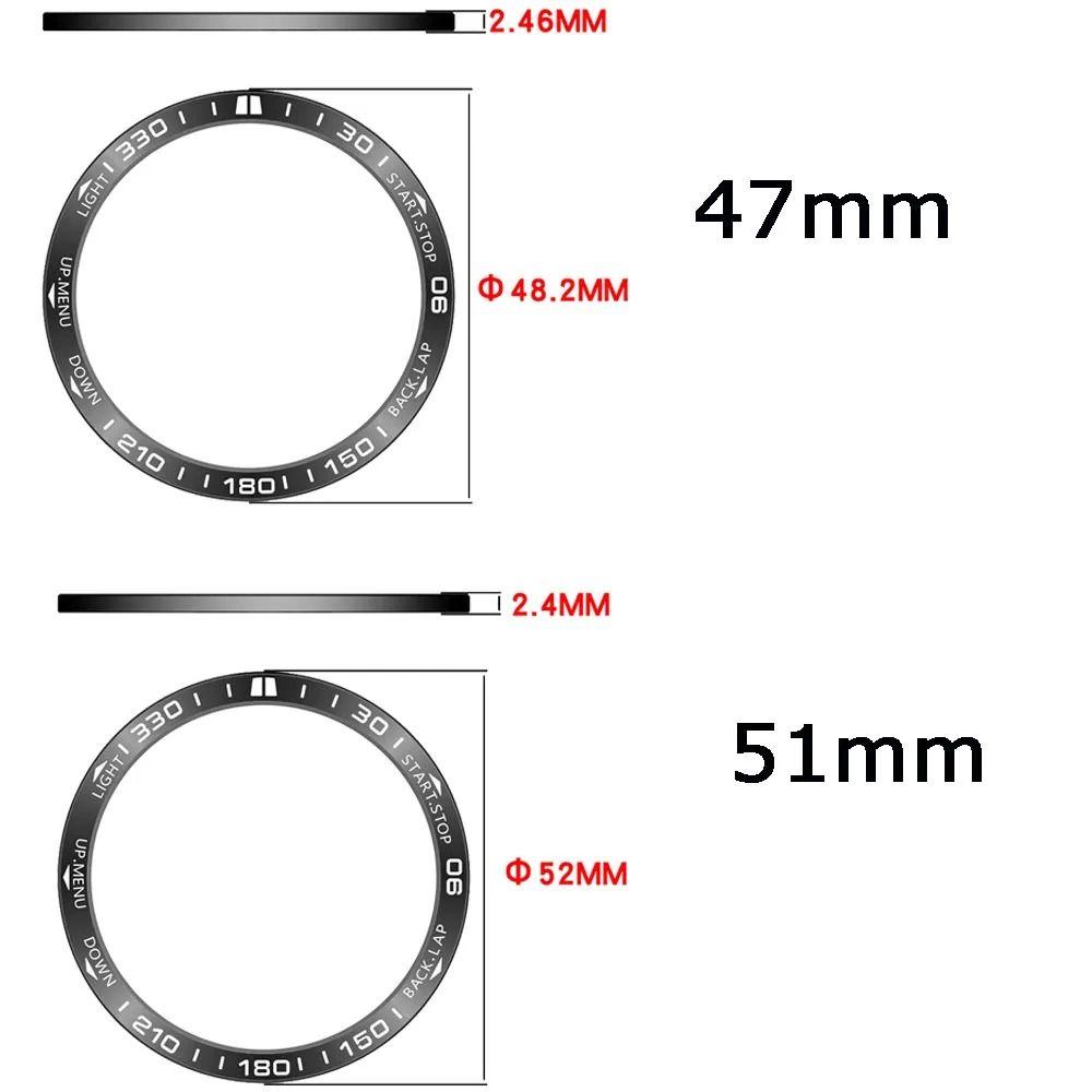Protective Watch Bezel Ring Metal Frame for Garmin Quatix 8 47mm/51mm Smart Watch Accessories