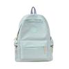 Fashionable Outdoor Ladies Backpack With Alphabet Decoration And Solid Color Design For Commuting