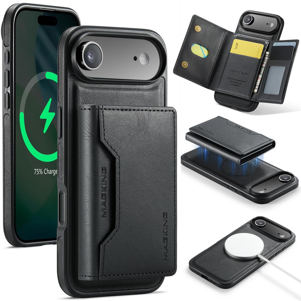 MAGKING K2 Series For iPhone Air Case Compatible with MagSafe PC+TPU+PU Phone Cover