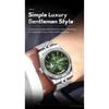 POEDAGAR Fashion High Quality Men Clock Waterproof Date Week Watch for Man Stainless Steel Luxury Quartz Watches + Box