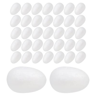 50Pcs Egg Foam White Solid 3Cm Painting DIY Easter Egg Crafts Festival Decoration Supplies Painting Crafts