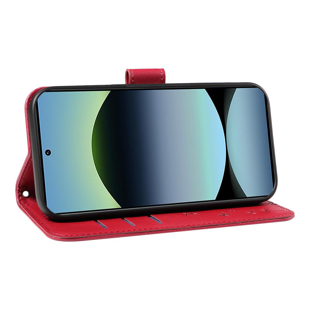 For Xiaomi Poco M6 Pro 4G/Xiaomi Redmi Note 14S 4G/Xiaomi Redmi Note 13 Pro 4G Leather Wallet Case with Strap Dandelion Imprint Phone Stand Cover