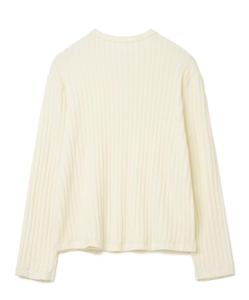 MILLO ARCHIVE Draft Henley Neck Knit [Ivory]