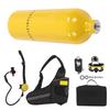 DIDEEP 1L Mini Scuba Diving Tank Pressure Relief Valve Kit with Diving Goggles Strap Bag Refill Adapter