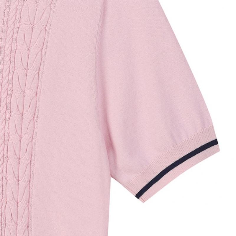 Lap Color Block Short Sleeve Knit As1kh266